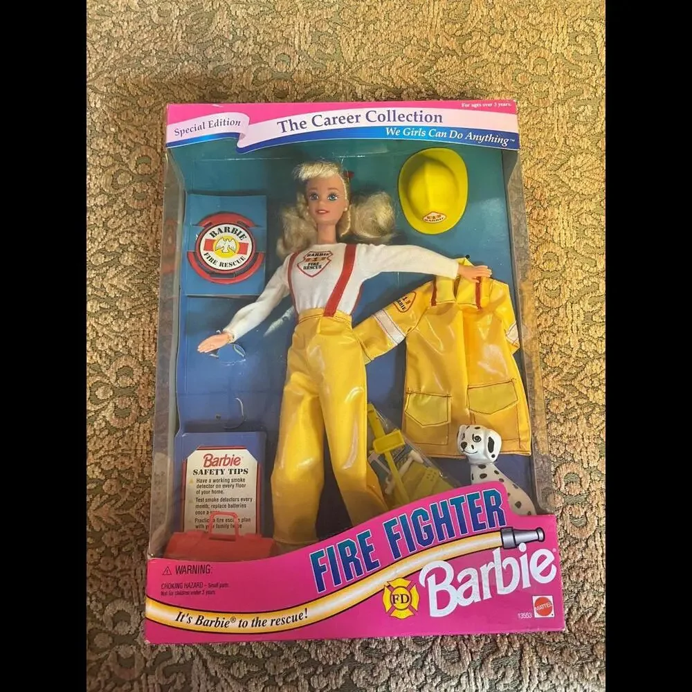 1994 Barbie Career Collection FIRE‎ FIGHTER BARBIE Doll  Special Edition Mattel